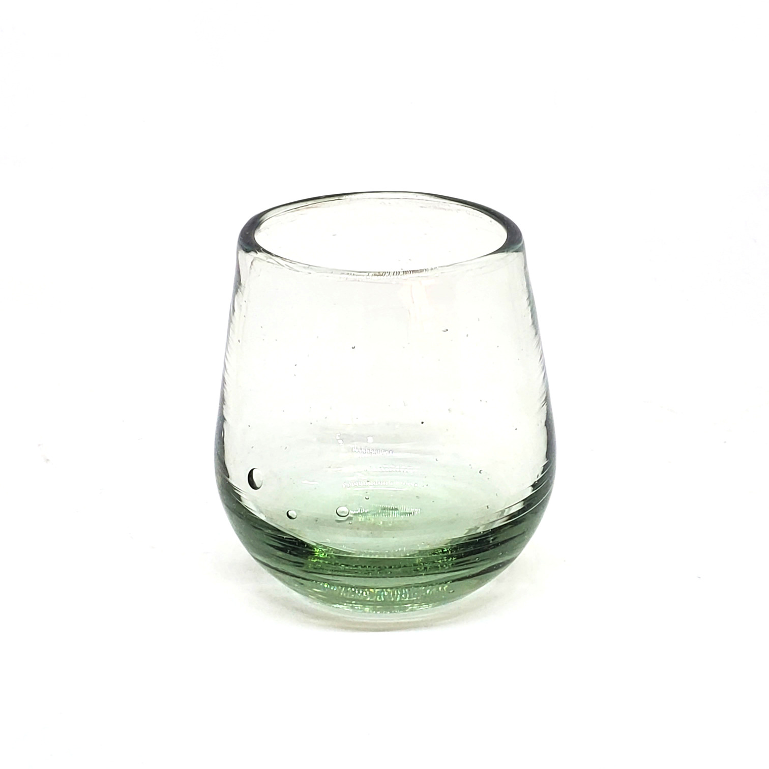 Wholesale MEXICAN GLASSWARE / Clear Roly Poly Glasses  / Our Clear Blown Glasses are individually handcrafted from recycled glass, making each of them unique works of art.